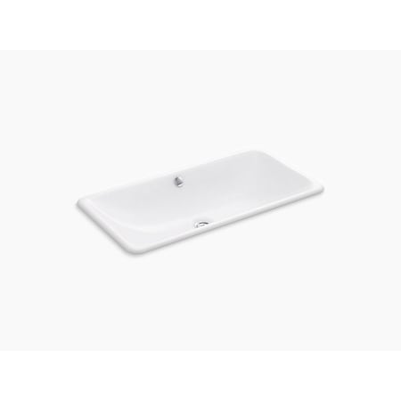 Kohler Iron Plains Trough Rectangle Drop-In/Undermount Bathroom Sink 20212-0